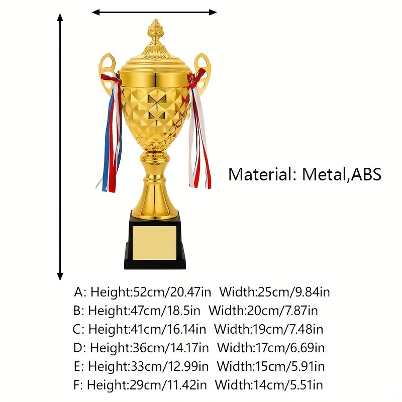 Custom Gold Trophy – Personalized Iron Alloy Award Cup